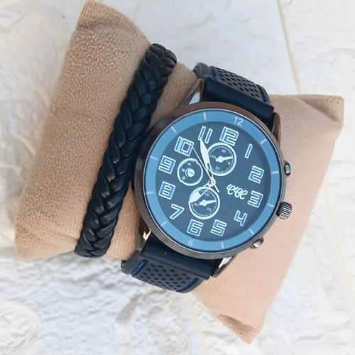 Montre Homme Water Résistant™ - Pack avec Bracelet Gratuit